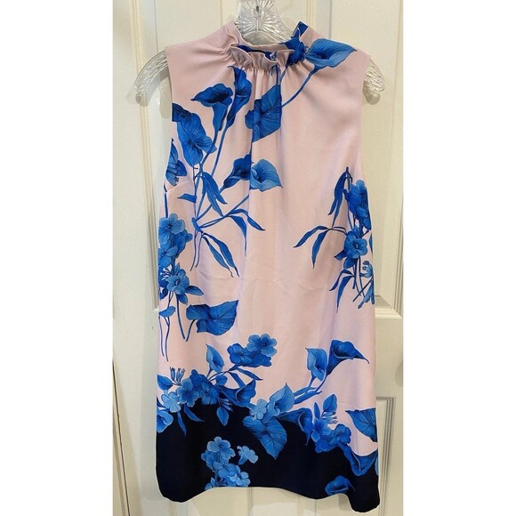 $295 TED BAKER London Juniaa Fantasia Ruffle Neck Tunic Dress US  4 / 6 Floral - Picture 8 of 12
